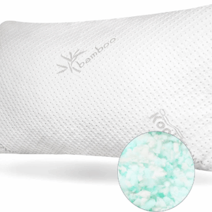 Shredded Memory Foam Pillow - the Original Cool Pillows for Side, Stomach & Back Sleepers - Sleep Support That Keeps Shape - College Dorm Room Essentials for Girls and Guys - King