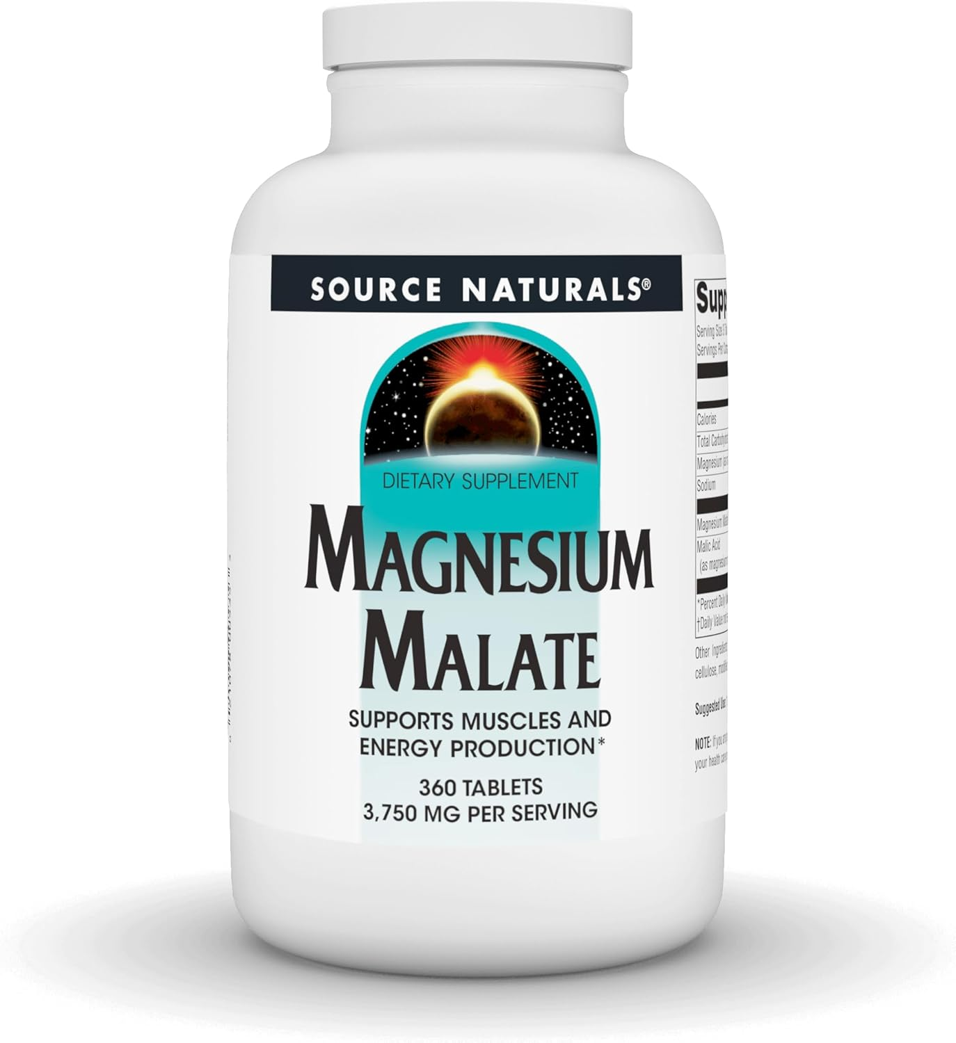Magnesium Malate 3750 Mg per Serving - for Energy Production* - 360 Tablets