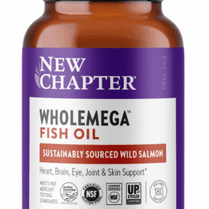 Wholemega Fish Oil Supplement - 2000Mg per Serving, Clinically Proven Wild Alaskan Salmon Oil with Omega-3 + Vitamin D3 + Astaxanthin, 180 Softgels