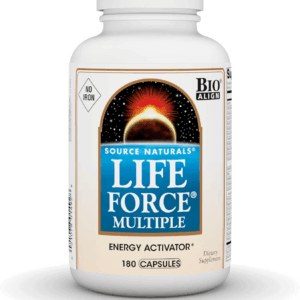 Life Force Multiple, Energy Activator* Iron Free, Daily Multivitamin High Potency Essential Vitamins, Minerals, Antioxidants & Nutrients - 180 Capsules