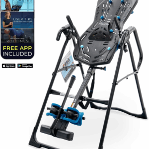 Fitspine X3 Inversion Table W/ Accessories for Back Pain Relief, Deluxe Easy-Reach Ankle Lock, FDA Registered, UL Safety Certified, 300 Lb Capacity, Designed & Patented in USA