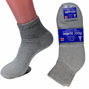 3-12 Pairs Diabetic Ankle Quarter Crew Socks Health Cotton Men Women Circulatory