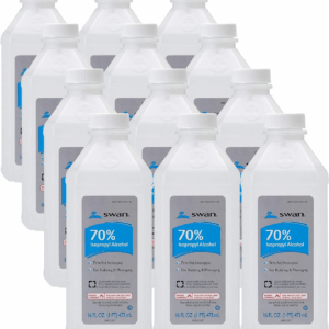 70% Isopropyl Rubbing Alcohol, 16 Oz. Bottle, Box of 12