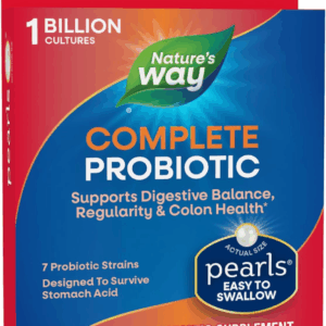 Complete Probiotic Pearls, Supports Digestive Balance*, 1 Billion Live Cultures, Supplement for Men and Women, No Refrigeration Required, 90 Softgels