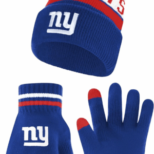 Adults NFL Official Super Soft Winter Beanie Knit Hat with Warm Touch Screen Gloves