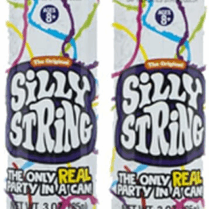 The Original !  2 Pack, Assorted Colors, 3 Oz Large Can – the Only Real Party in a Can! Be Silly! Shoots over 15Ft!