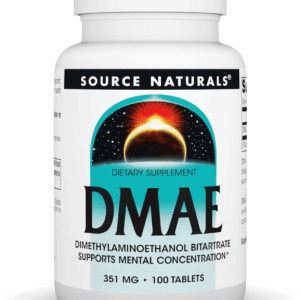 DMAE, Dimethylaminoethanol Bitartrate - Supports Mental Concentration - 100 Tablets