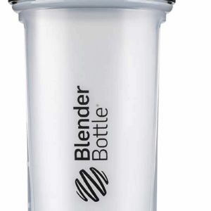 Classic V2 Shaker Bottle Perfect for Protein Shakes and Pre Workout, 28-Ounce, Clear/Black