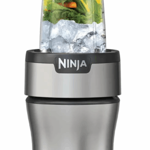 BN301 Nutri-Blender plus Compact Personal Blender, 900-Peak-Watt Motor, Frozen Drinks, Smoothies, Sauces & More, (3) 20 Oz. To-Go Cups, (2) Spout-Lids (1) Storage-Lid, Dishwasher Safe, Silver