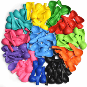 100PCS Party Balloons, 12 Inches Premium Assorted Colorful Balloons, Bulk Pack of Strong Latex Balloons for Birthday, Party, Christmas, Wedding, Anniversary and Vacation