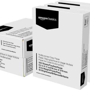 Multipurpose Copy Printer Paper, 20 Lb, 8.5 X 11 Inches, 3 Reams (1,500 Sheets), 92 Bright, White
